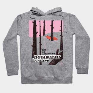 Rovaniemi Finland vintage travel poster Hoodie